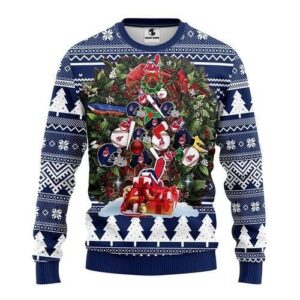 Mlb Cleveland Indians Tree Christmas Ugly Christmas Sweater