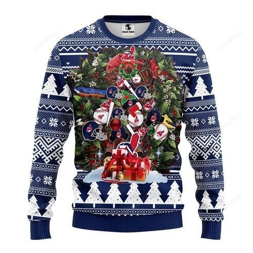 Mlb Cleveland Indians Ugly Christmas Sweater Mlb Cleveland Indians Ugly Christmas Sweater