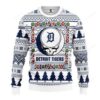 Mlb Detroit Tigers Grateful Dead Ugly Christmas Sweater