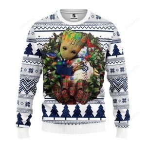 Mlb Detroit Tigers Groot Hug Ugly Christmas Sweater