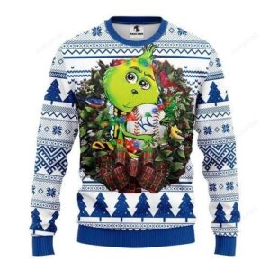 Mlb Kansas City Royals Grinch Hug Ugly Christmas Sweater