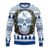 Mlb Kansas City Royals Skull Flower Ugly Christmas Sweater