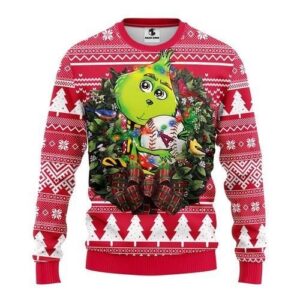 Mlb Los Angeles Angels Grinch Hug Ugly Christmas Sweater
