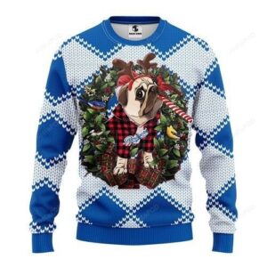 Mlb Los Angeles Dodgers Pug Dog Ugly Christmas Sweater