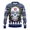 Mlb Minnesota Twins Skull Flower Ugly Christmas Sweater