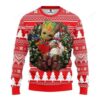 Mlb San Francisco Giants Skull Flower Ugly Christmas Sweater