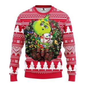 Mlb St. Louis Cardinals Grinch Hug Ugly Christmas Sweater