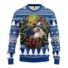 Mlb Texas Rangers Groot Hug Ugly Christmas Sweater