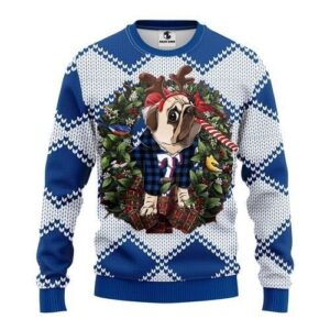 Mlb Texas Rangers Pug Dog Ugly Christmas Sweater