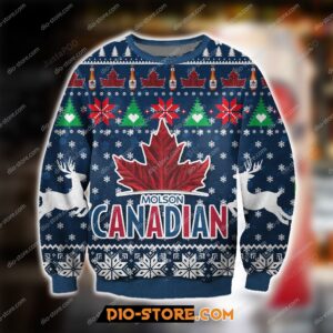 Molson Canadian Beer Knitting Pattern Ugly Christmas Sweater