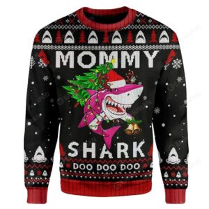 Mommy Shark Ugly Christmas Sweater