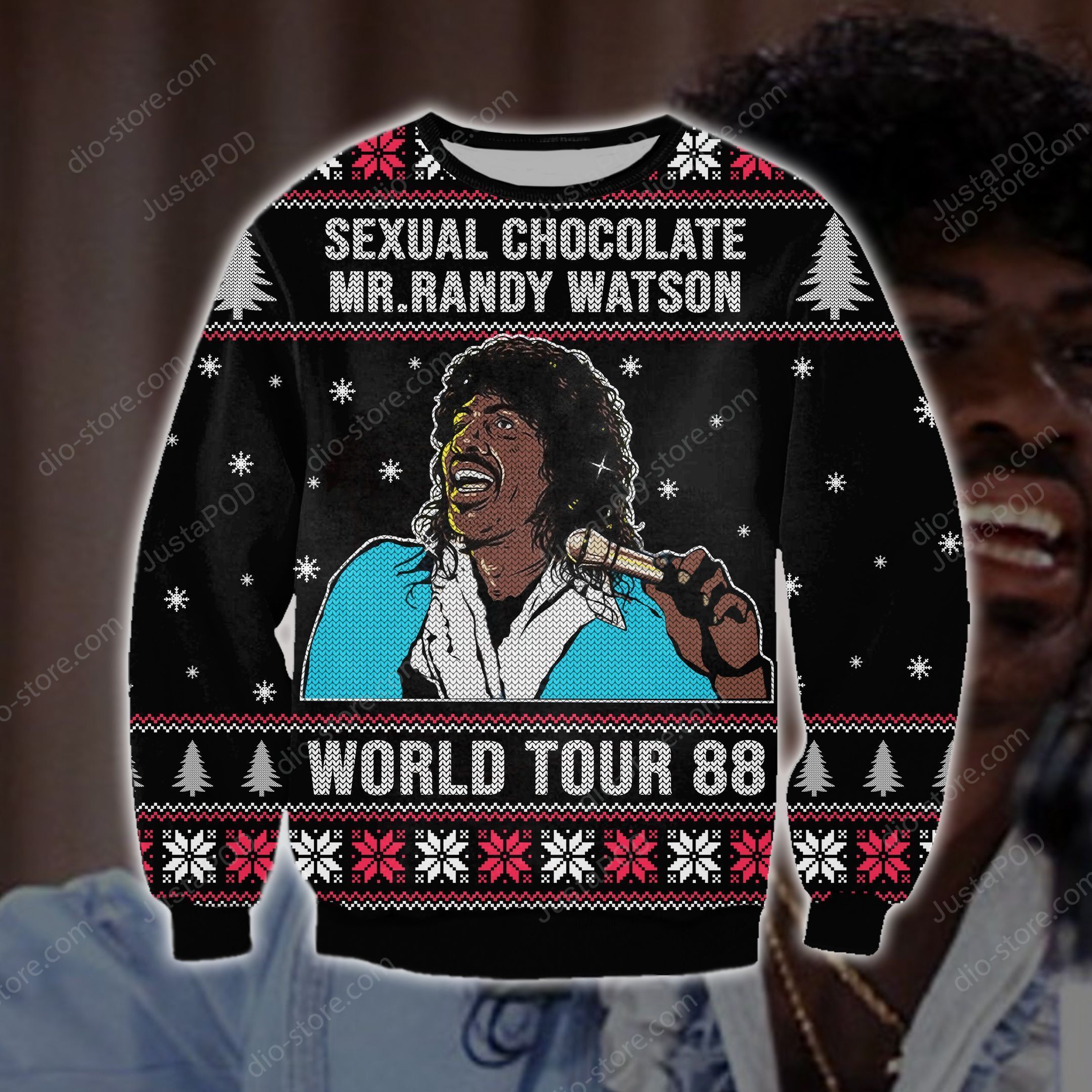 Mr Randy Watson Knitting Pattern 3d Print Ugly Sweater Mr Randy Watson Knitting Pattern 3d Print Ugly Sweater