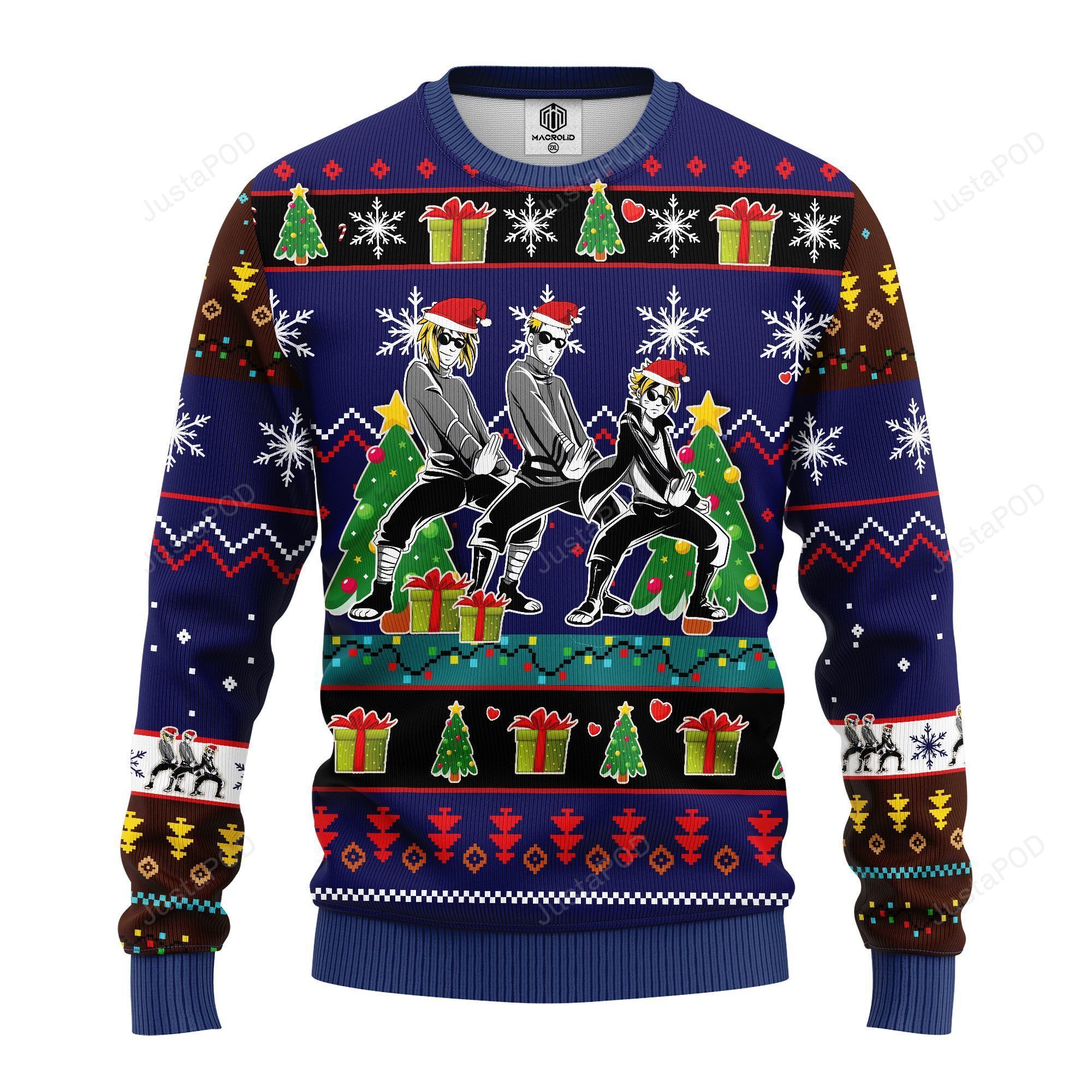 Naruto Boruto Minato Funny Ugly Christmas Sweater Naruto Boruto Minato Funny Ugly Christmas Sweater