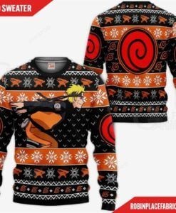 Naruto Running Ugly Christmas Sweater