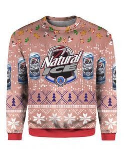 Natural Ice Beer Ugly Christmas Sweater
