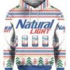 Natural Light Beer Ugly Christmas Sweater