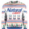 Natural Light Can Beer Ugly Christmas Sweater