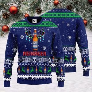 Natural Light Reinbeer Christmas Ugly Sweater