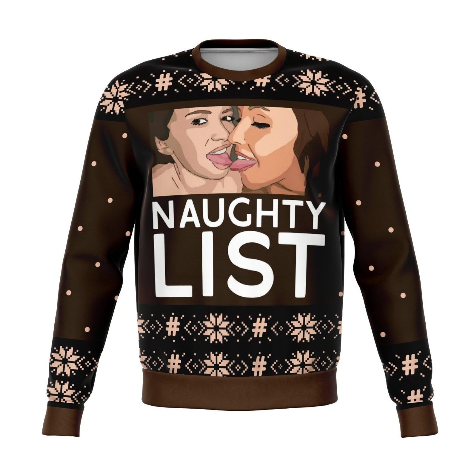 Naughty List Girls Ugly Christmas Sweater Naughty List Girls Ugly Christmas Sweater