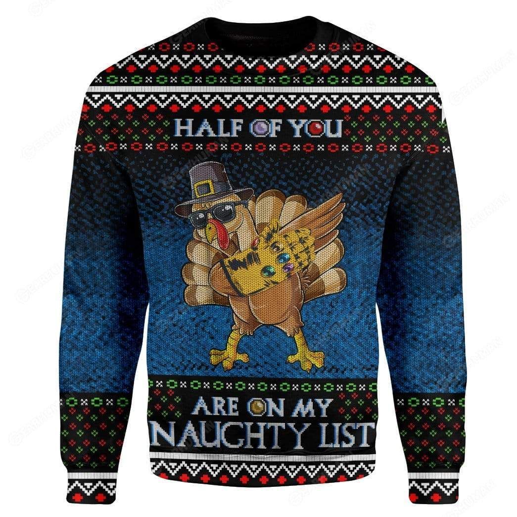 Naughty Turkey Ugly Christmas Sweater Naughty Turkey Ugly Christmas Sweater