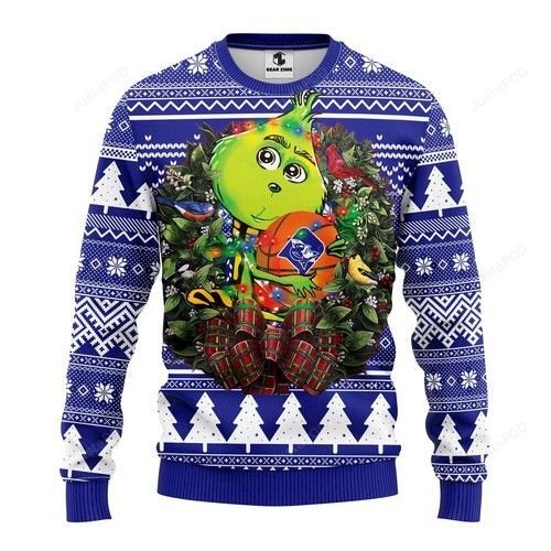 Ncaa Duke Blue Devils Groot Hug Ugly Christmas Sweater Ncaa Duke Blue Devils Groot Hug Ugly Christmas Sweater