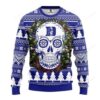 Ncaa Duke Blue Devils Skull Ugly Christmas Sweater