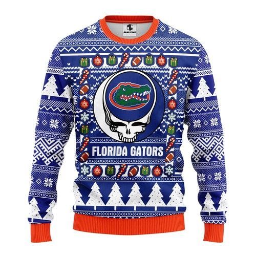 Ncaa Florida Gators Grateful Dead Ugly Christmas Sweater Ncaa Florida Gators Grateful Dead Ugly Christmas Sweater