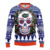 Ncaa Florida Gators Skull Flower Ugly Christmas Sweater