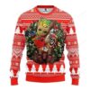Ncaa Georgia Bulldogs Groot Hug Ugly Christmas Sweater