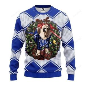 Ncaa Kentucky Wildcats Pug Dog Ugly Christmas Sweater