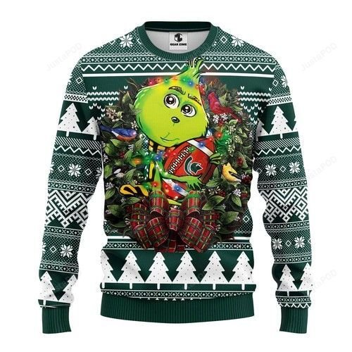 Ncaa Michigan State Spartans Grinch Hug Ugly Christmas Sweater Ncaa Michigan State Spartans Grinch Hug Ugly Christmas Sweater