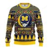 Ncaa Michigan Wolverines Grateful Dead Ugly Christmas Sweater