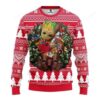 Ncaa Ohio State Buckeyes Groot Hug Ugly Christmas Sweater