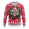 Ncaa Ohio State Buckeyes Logo Light Ugly Christmas Sweater