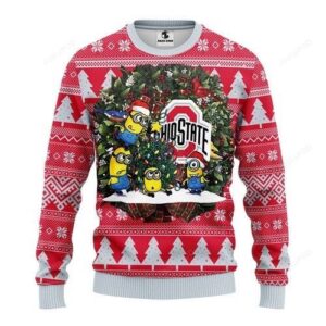 Ncaa Ohio State Buckeyes Minion Ugly Christmas Sweater