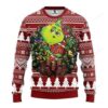 Ncaa Oklahoma Sooners Grinch Hug Ugly Christmas Sweater