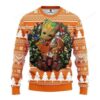 Ncaa Texas Longhorns Groot Hug Ugly Christmas Sweater