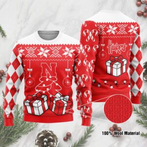 Nebraska Cornhuskers Funny Ugly Christmas Sweater