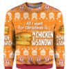 New Chicken Sandwich Popeyes Ugly Christmas Sweater