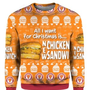 New Chicken Sandwich Popeyes Ugly Christmas Sweater