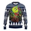 New England Patriots Grinch Hug Ugly Christmas Sweater