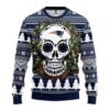 New England Patriots Skull Flower For Unisex Ugly Christmas Sweater