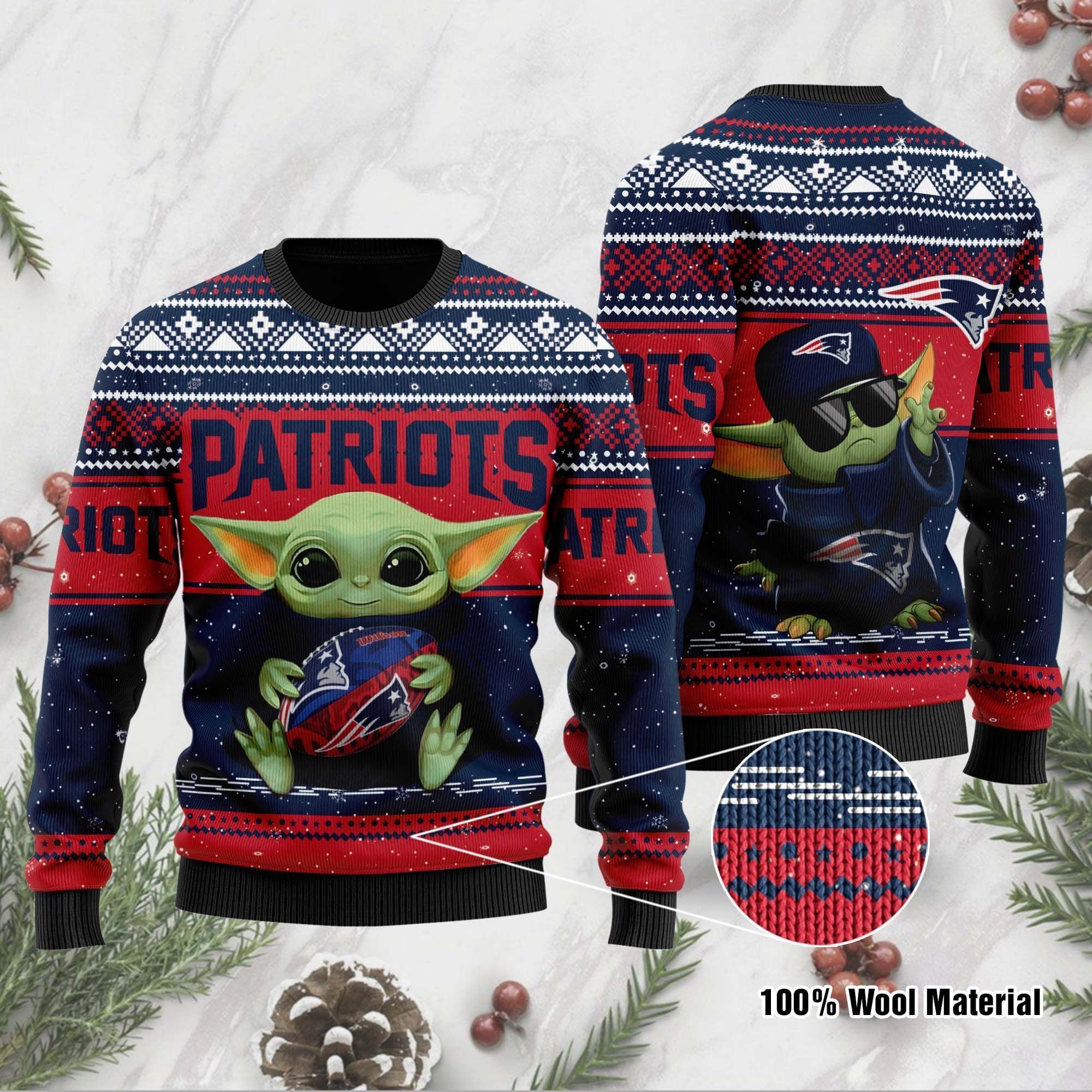New England Patriots Sweater Ugly Christmas Sweater New England Patriots Sweater Ugly Christmas Sweater