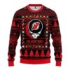 New Jersey Devils Grateful Dead Christmas For Fans Ugly Christmas Sweater