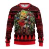 New Jersey Devils Skull Flower Christmas For Fans Ugly Christmas Sweater