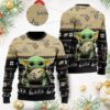 New Orleans Saints Baby Yoda Ugly Christmas Sweater