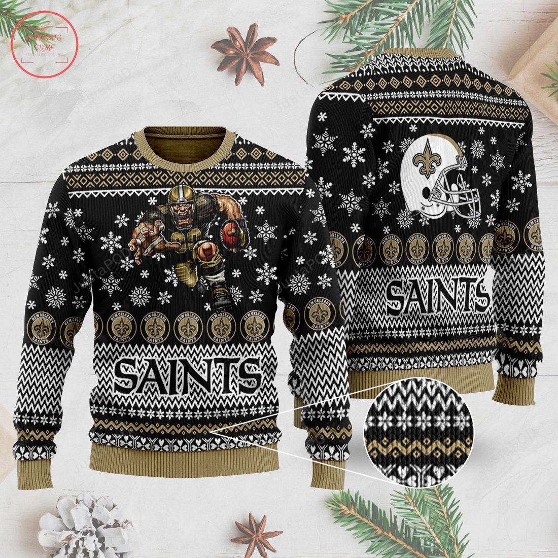New Orleans Saints Ugly Christmas Sweater New Orleans Saints Ugly Christmas Sweater