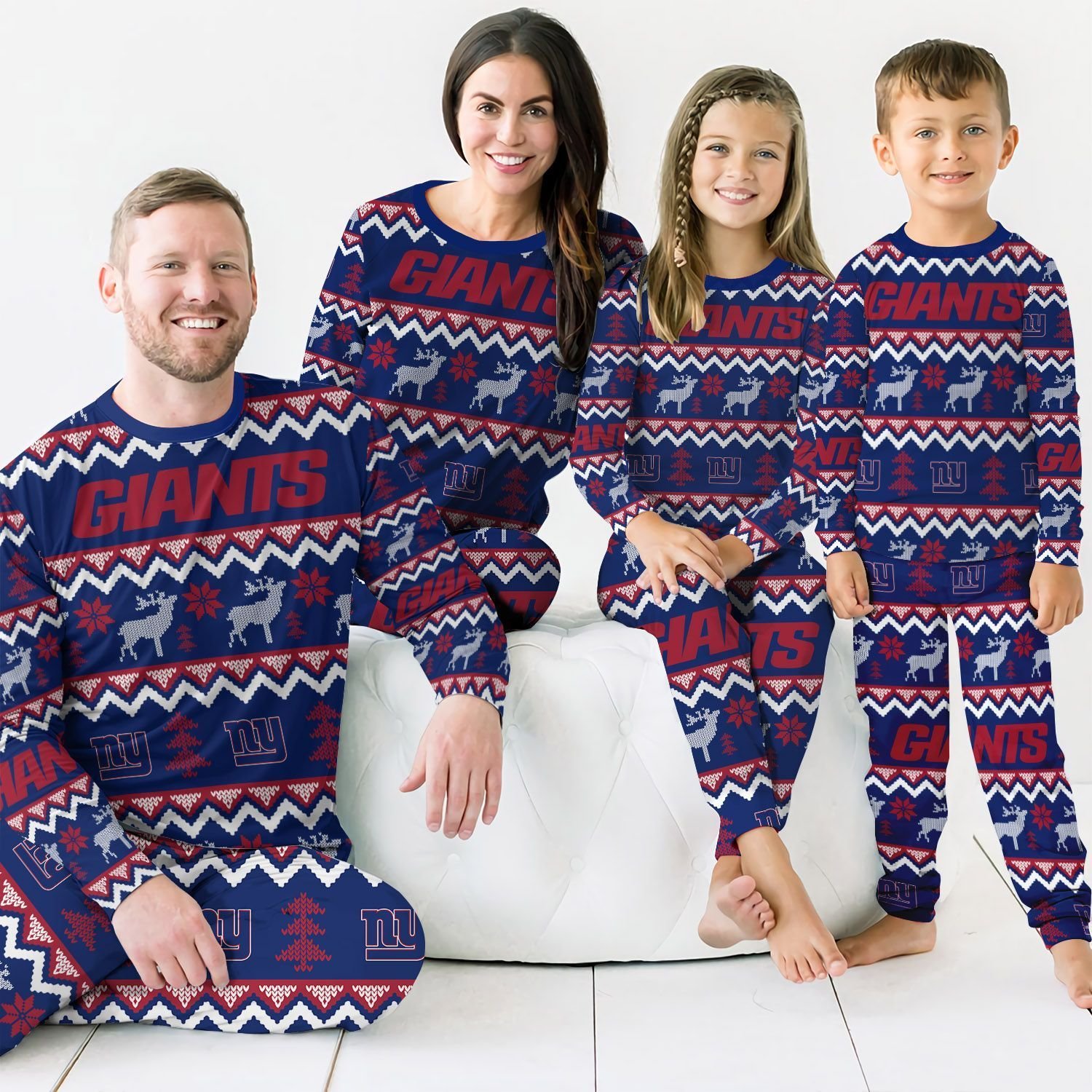 New York Giants Best Holiday Matching Family Christmas Pajamas Ugly Christmas Sweater New York Giants Best Holiday Matching Family Christmas Pajamas Ugly Christmas Sweater