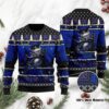 New York Giants Jack Skellington Halloween Holiday Party Ugly Christmas Sweater