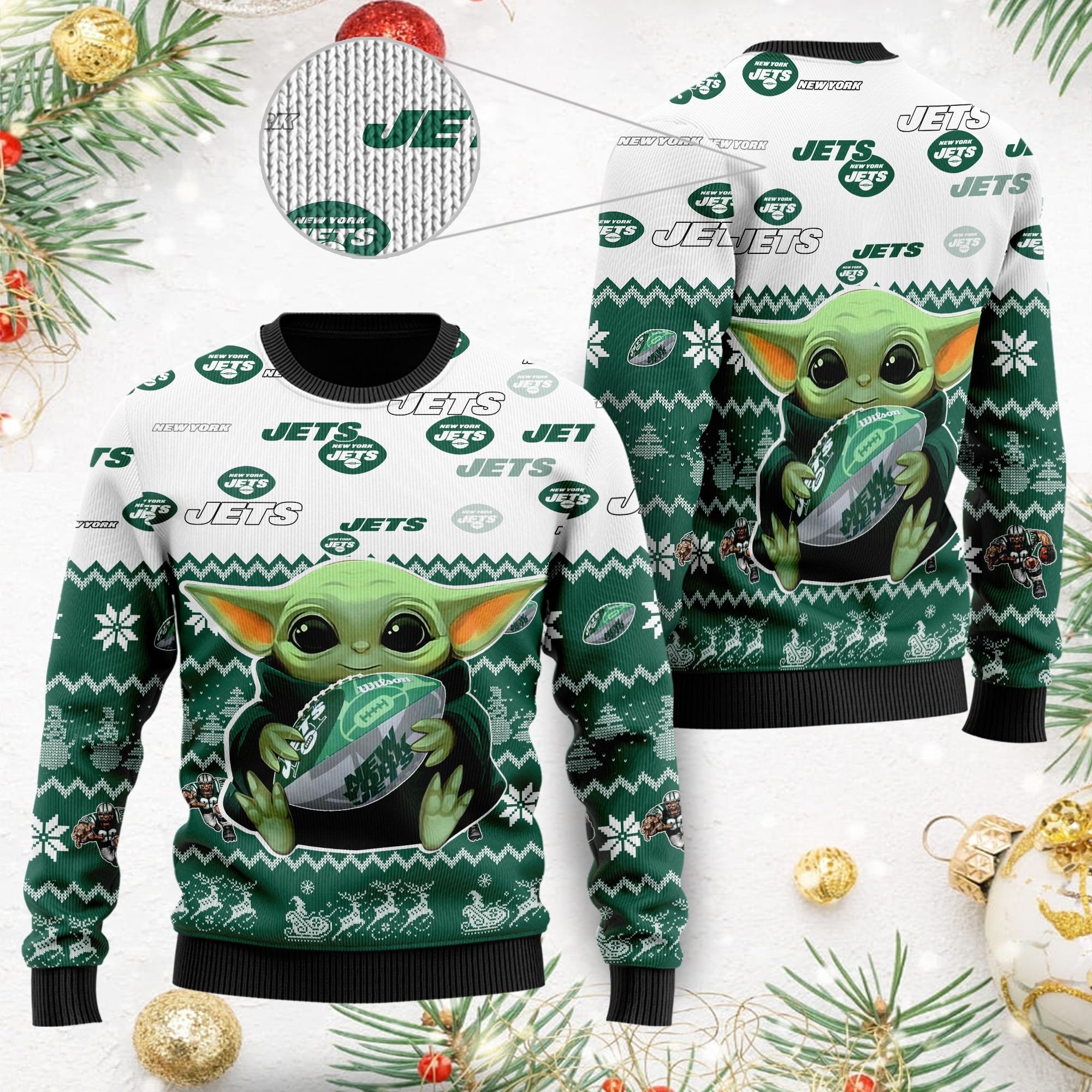 New York Jets Baby Yoda Shirt For American Football Fans Ugly Christmas Sweater New York Jets Baby Yoda Shirt For American Football Fans Ugly Christmas Sweater